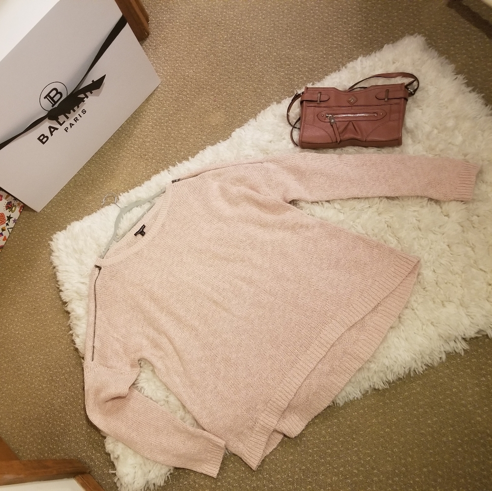 Express pink sweater